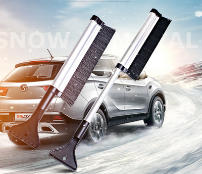 Retractable Snow Scraper 2 in 1 Snow Removal Brush and Snow Shovel for Removal of Snow