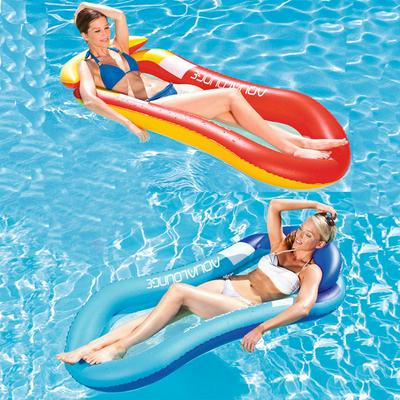 160*90cm Portable Summer Outdoor Swimming Beach Fast Inflatable Lazy Sleeping Bed Chair Cushion Mattress Floating Row Party Water Fun