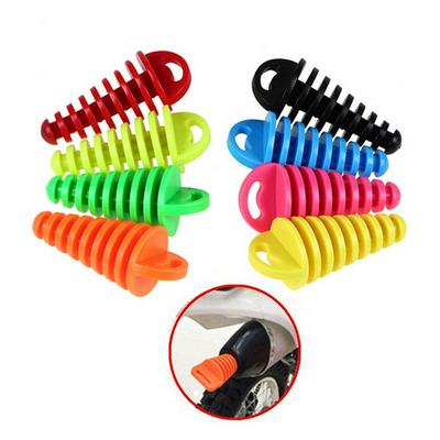 Motorcycle Exhaust Pipe Muffler Dirt Bike 4 Stroke Muffler Pipe Exhaust Silencer Waterproof Wash Rubber Plugs 