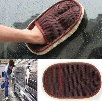 Car Care Cleaning Brushes Polishing Mitt Brush Super Clean Waxing Wool Car Wash Glove Car Cleaning Brush Car Motorcycle Washer
