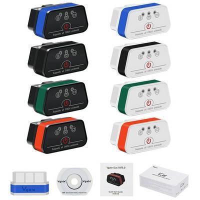 VGATE ICAR2 ELM327 OBD2 Bluetooth Wifi Adapter Automotive Scanner Auto Diagnostic Tool Auto Fout Code Reader with Switch for Android / PC / IOS