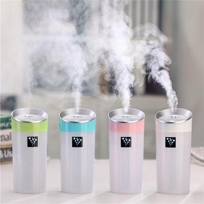 300ML DC 5V Portable Intelligent Auto Shut Off USB Anion Air Humidifier 2 Mist Modes Mini Aromatherapy Essential Oil Aroma Diffuser Mist Maker for Home Office Car 