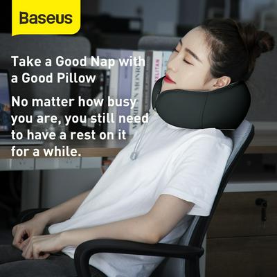 BASEUS Steam U-shaped Headrest Comfortable Neck-pretective Pillow Memory Foam Heater Seat Side Pillow