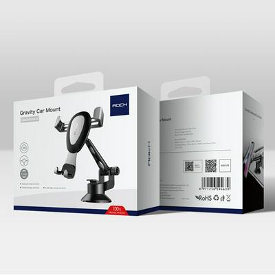 ROCK Gravity Dashboard Car Mount Metal Car Phone Holder Linkage Aluminum Alloy Adjustable Bracket For Car Stand Support