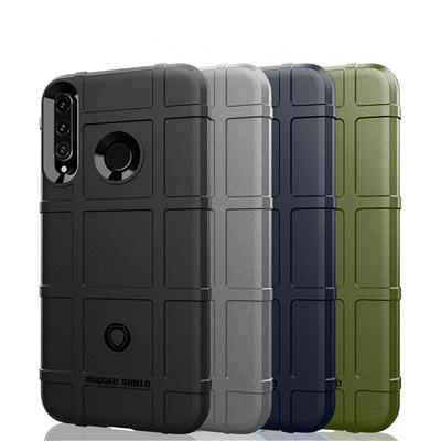 Rugged Shield Frosted Four Corners Airbag Design Non-Slip Soft TPU Back Cover Case for Huawei Y7p