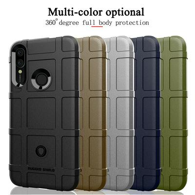 Rugged Shield Frosted Four Corners Airbag Design Non-Slip Soft TPU Back Cover Case for Huawei P Smart Z / Y9 Prime (2019) / Enjoy 10 Plus / 9X Premium (Foreign Fingerprint Version)