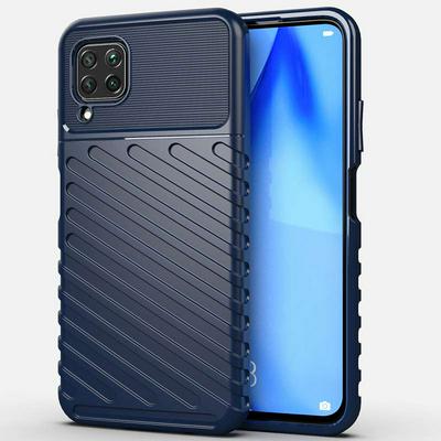 Thunder Frosted Solid Color Shockproof Anti-Fingerprint Non-Slip Hard PC + Soft TPU Support Wireless Charging Back Cover Case for Huawei P40 Lite
