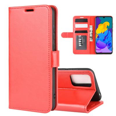 R64 Pattern Single Fold Edge Side Flip Shockproof PU Leather + Soft TPU Picture Frame Magnetic Buckle with Stand and Card Slots Wallet Case for Huawei Honor Play 4T Pro