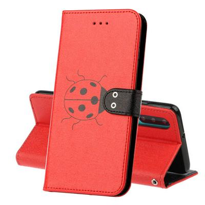 Wallet Phone Case for HUAWEI P30, Silk Pattern PU Leather Phone Cover With Card Slots
