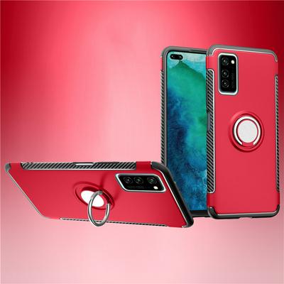 Invisible Ring Bracket Armor Drop-proof Shockproof Car Magnetic Suction Hard PC Back Cover Phone Case for HUAWEI Honor V30