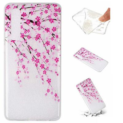 Colored Painting Ultra Slim Transparent Soft TPU Back Cover Protective Case for Huawei P30