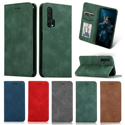 HUAWEI 20 PRO Phone Case Leather Protective Case PU High-Grade Retro Magnetic Flip Crust Holster Business Protective Cover for 20 PRO Phone Case with Card Holder