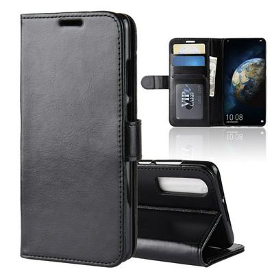 R64 Pattern Single Fold Edge Side Flip Shockproof PU Leather + Soft TPU Card Slots with Picture Frame and Stand Wallet Protective Case for Huawei P30 