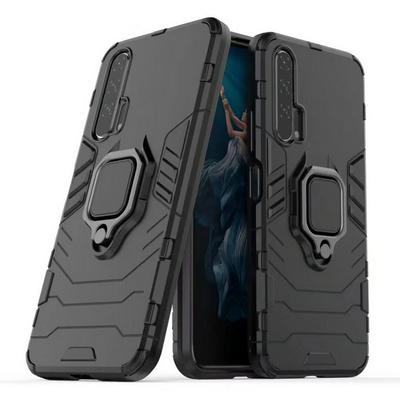 Black Panther 2 in 1 Detachable Magnetic Attraction Shockproof with Stand Hard PC + Soft TPU Back Cover Case for Huawei Honor 20 Pro 