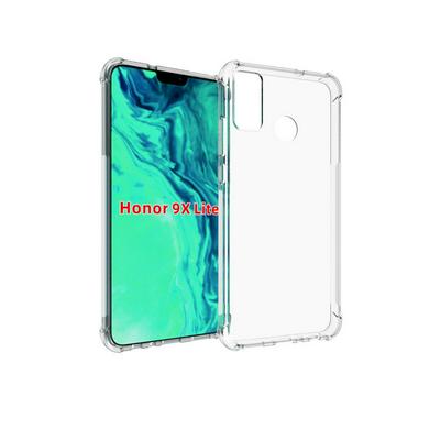 Four Corners Anti-Drop Transparent Soft TPU Back Cover Case for Huawei Honor 9X Lite