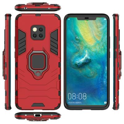 Black Leopard Series Armor 2 in 1 Detachable with Viewing Stand Support Hard PC + Soft TPU Hybrid Back Cover Case for Huawei Mate 20 Pro