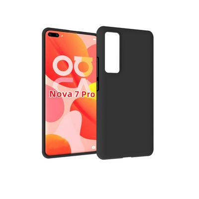 Black Frosted Shockproof Soft TPU Back Cover Case for Huawei Nova 7 Pro 5G