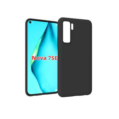 Black Frosted Shockproof Soft TPU Back Cover Case for Huawei Nova 7 SE