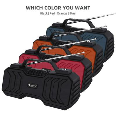 NR2029FMD Portable Bluetooth Wireless Speaker LED Flashlight Stereo Subwoofer Built-in Microphone Handsfree TF solt FM