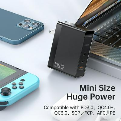 Mcdodo100W PD USB 3 in 1Charger Quick Charge 3.0 Mobile Phone Fast Charging Multi Plug Adapter For iPhone12Pro Xiaomi 1 in 3