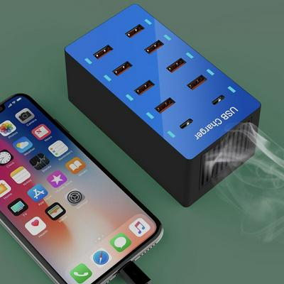 Multiple USB charger Adapter Intelligent 10 USB Desktop Charger station 10 Port Multi Mobile Device Charge For samsung huawei