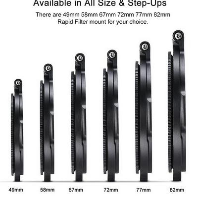 Ulanzi UURig RFS ND Lens Filter Quick Release Switch Bracket for DSLR Camera Photography 49mm 58mm 67mm 72mm 77mm 82mm Optional