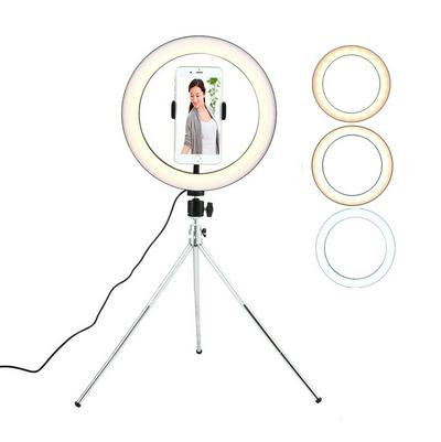 10IN LED SMD Ring Light Kit With Stand Dimmable 5500K For Camera Makeup Phone Live broadcast make up fill light accessories
