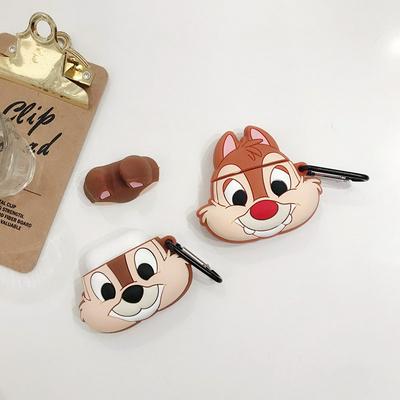 Squirrel Airpods Case Keychain AirPod Earbud Charging Bluetooth Earphone Protective Hard Cover Case 