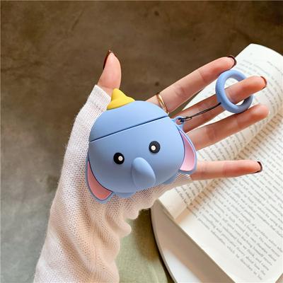 Dumbo Airpods Case Keychain AirPod Earbud Charging Bluetooth Earphone Protective Hard Cover Case 
