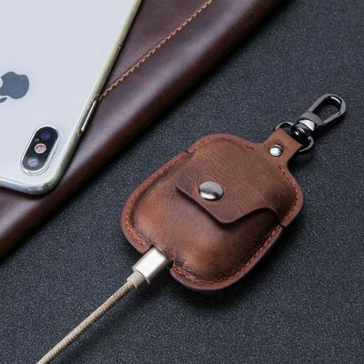 Genuine Leather Bluetooth Wireless Earphone Case For AirPods 2 Protective Cover Skin Accessories For Apple Airpods Charging Box