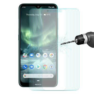 10pcs Enkay Hat-Prince 2.5D Arc Edge 9H Hardness Anti-Scratch Full Coverage Tempered Glass Screen Protector for Nokia 7.2