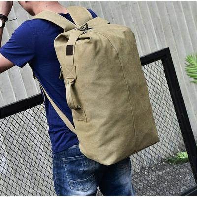 Men Outdoor Bacpkack Luggage Travel Army Bucket Multifunctional Military Canvas Backpacks Sport Hiking Shoulder Bags 