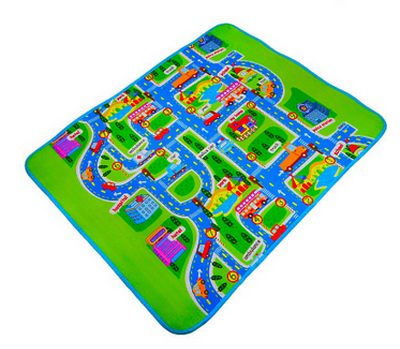 Waterproof Maze Kids Playmats Infant Baby Creeping Mat Game Mat 1.6m * 1.3m * 0.5 Single-sided Urban Traffic Map Baby Crawling Mat Cimbing Aluminum Film