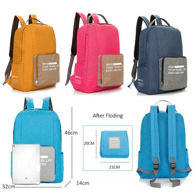 Unisex Outdoor Backpack Folding Climbing Camping Bag Travel Oxford Cloth Men Women Hiking Travel Sport Gym Bags