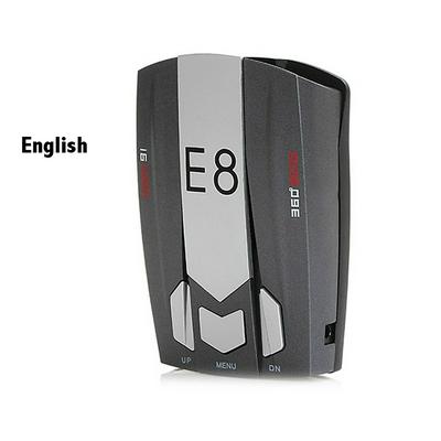 E8 16 Full Band Auto Radar Detector Anti-Police Scanning Advanced 360 Degree Speed Safety Voice Alert Laser