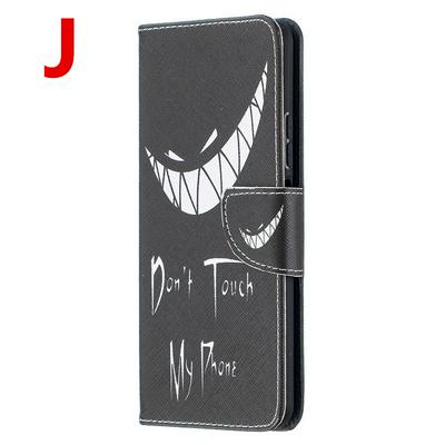 Explosive Style Color Painted Side Flip Scratch Resistant PU Leather Wallet Phone Case with Stand for HUAWEI Y7a
