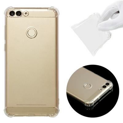 Solid Color Anti-Scratch Shockproof Soft TPU Back Cover Case for Huawei P Smart / Enjoy 7S