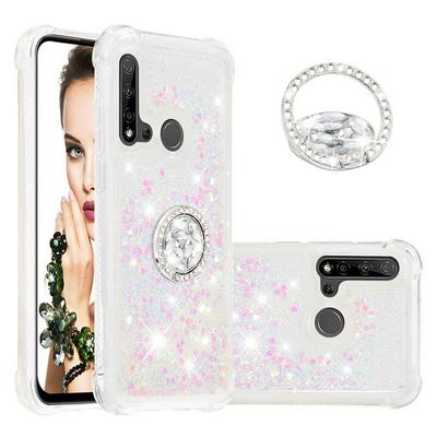 Wallet Phone Case for HUAWEI Mate 30 Lite / HUAWEI Nova 5i Pro, Anti-fall Soft TPU Phone Cover With Diamond Ring Buckle