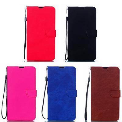 5 Option Solid Color Wallet Style Magnetic Flip Stand TPU + PU Leather Case with Card Slots Picture Frame and Wrist Strap for Huawei Mate 20 