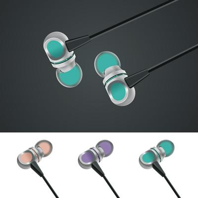 UENJOY Stereo Earphone Phone In-ear With Mic Metal Wired Earplugs