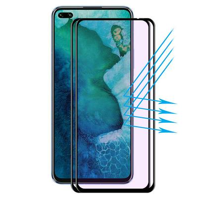 2pcs Straw Hat Prince 0.2mm 9H 3D Curved Carbon Fiber Soft Edge Anti-blue Light Eye Protection Tempered Glass Protective Film for  HUAWEI Nova 6 / Honor V30 / Honor V30 Pro