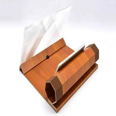 Portable Mobile Phone Amplifier 12 Inch Screen HD Anti-fog Radiation Video Magnifying Glass Universal 7 Folding Lazy Bracket