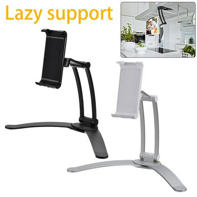  Desktop Fold Wall Stand Holder Hands Free Mount For i-Pad Tablets Phone Bathroom Smart Device Bracket 2 Colors