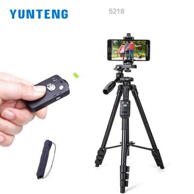 Yunteng 5218  Camera Tripod Self-portrait Monopod Tripod  Bluetooth Remote Control Selfie Phone Clip