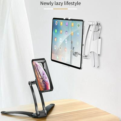 ROCK Hang Type Adjustable Desktop Stretch Lazy Bracket for 4.5-10.5inch Mobile Phones and Tablets