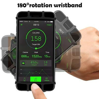 Universal Cell Phone Holder Wristband for iPhone 11 S20 180 Rotatable Running Sport Wrist Arm Band
