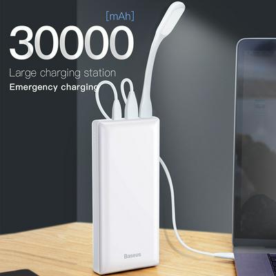 Baseus X30 Mini JA Series 30000mAh 15W Multi-Port Three Output Type-C PD Fast Charging Power Bank for IOS Android Devices