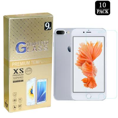 10pcs 0.33mm Ultra Thin 2.5D 9H Hardness Zero Bubbles High Transparency Full Screen Tempered Glass Screen Protector for iPhone 7 Plus / 8 Plus