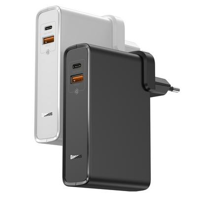 BASEUS Energy Stack (GaN) Mobile Power Adapter C+U 10000mAh 45W European Standard(Including Storage Bag + Xiaobai Series Fast Charging Data Cable Type-C to Type-C 60W (20V/3A) 1m)