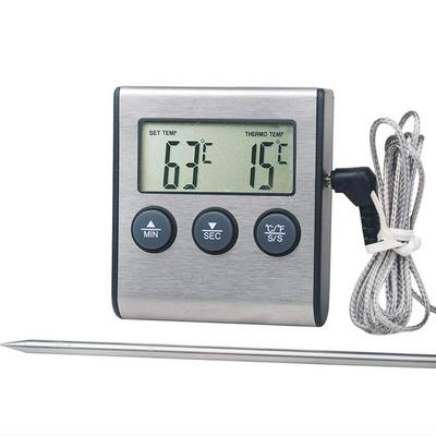 Kitchen Thermometer, Electronic Probe Thermometer Food Barbecue Digital Thermometer and Hygrometer Tp700 Digital Temperature Hygrometer